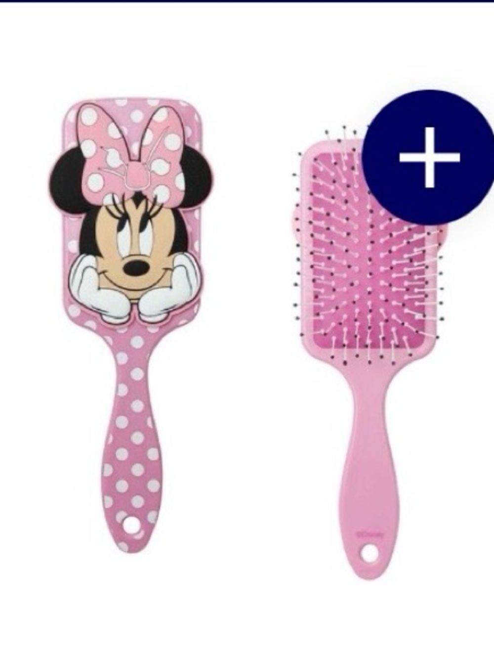 Disney Minnie Mouse Pink Polka Dot Paddle Hair Brush